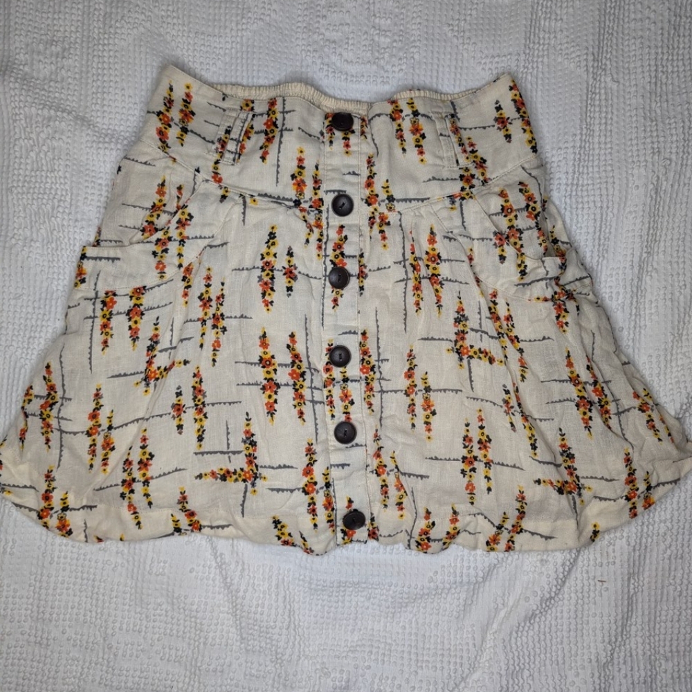 Free People║Linen Skirt║Size M